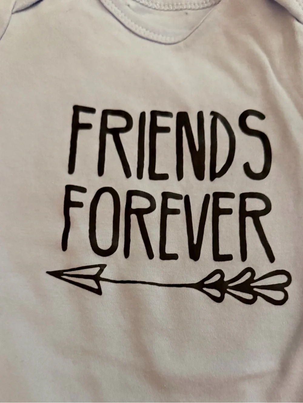 Twin Light Blue 'Born Together' & 'Friends Forever' Long-Sleeve Bodysuits 3-6 mo